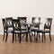 Baxton Studio Jessie Modern and Contemporary Grey Fabric and Dark Brown Finished Wood 7-Piece Dining Set 176-10538-10894-Zoro - alternate 3